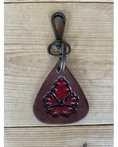 Crimson Flower Keychain