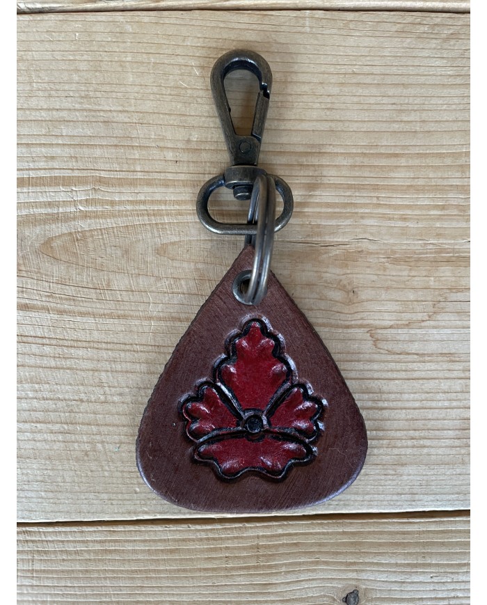 Crimson Flower Keychain