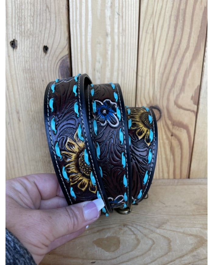 Turquoise Weaved Purse Strap