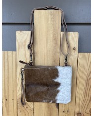 White and Brown Crossbody