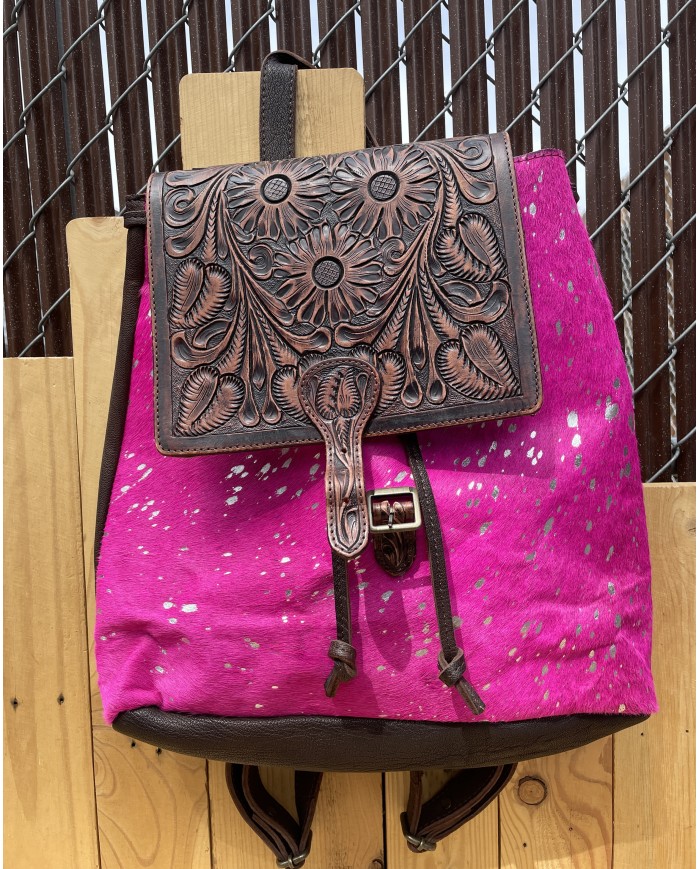 American Darling - Hot Pink Acid Small Fringe Crossbody