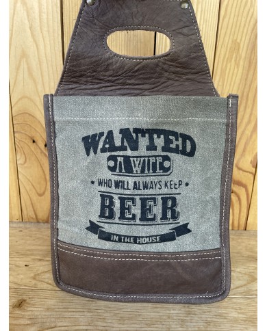 Wanted Wife 6 Pack Beer Caddy