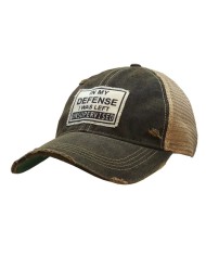 "In My Defense I Was Left Unsupervised" Distressed Trucker Hat