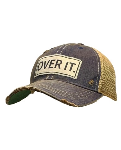 "Over It" Distressed Trucker Hat