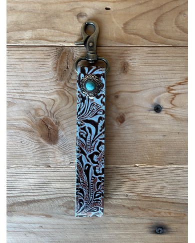 Sapphire Keychain Wristlet
