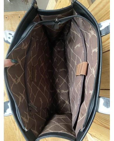 Wrangler Sheri Cowprint Concealed Carry Tote
