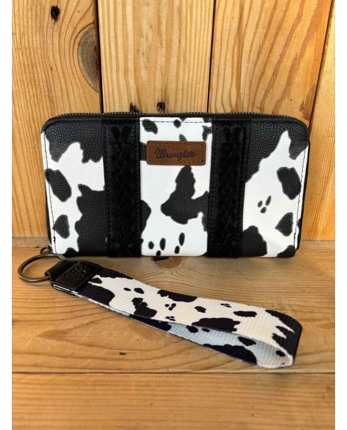 Large Wrangler Cow Print Wallet!