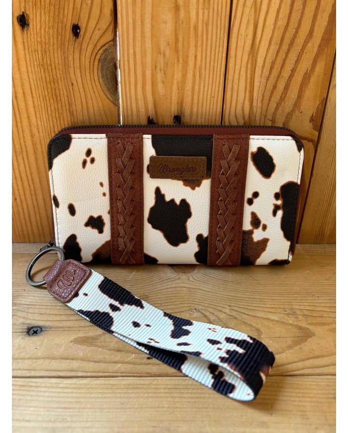 Large Wrangler Cow Print Wallet!