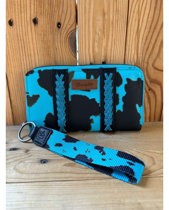 Large Wrangler Cow Print Wallet!