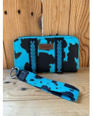 Large Wrangler Cow Print Wallet!