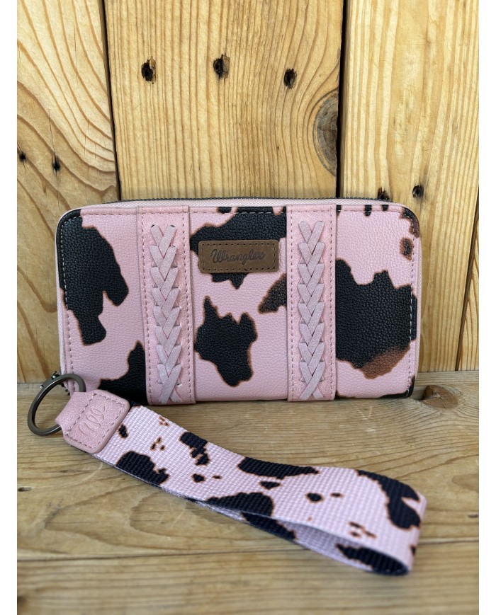 Large Wrangler Cow Print Wallet!