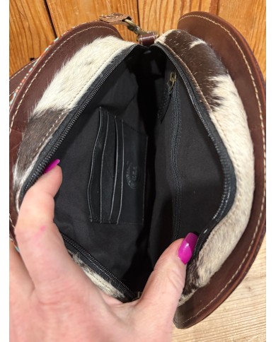 Boho White Canteen Crossbody