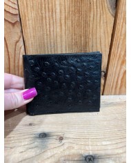 Ostrich Black Men's Wallet