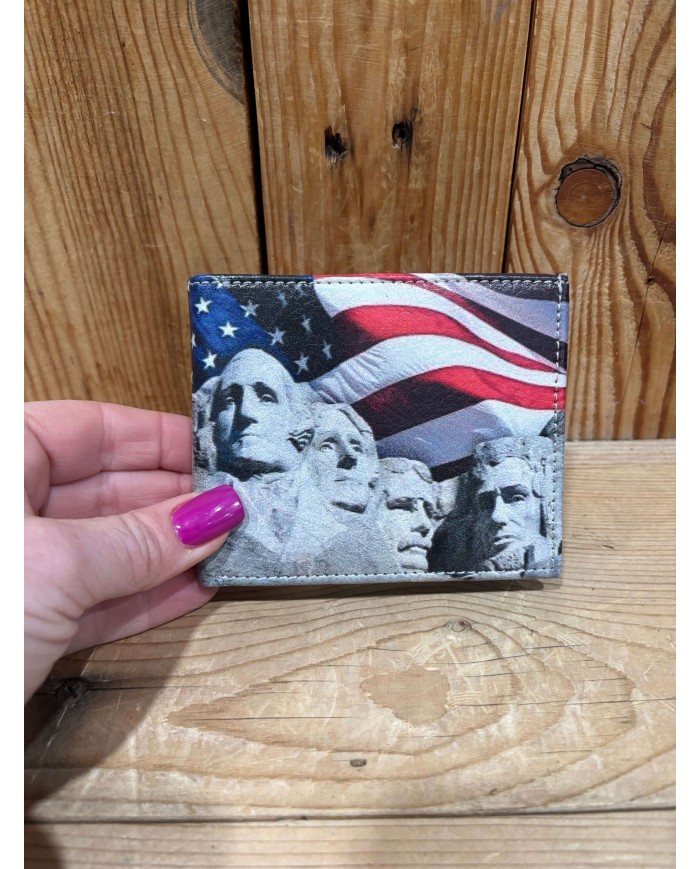 Mt. Rushmore Vegan Men's Wallet
