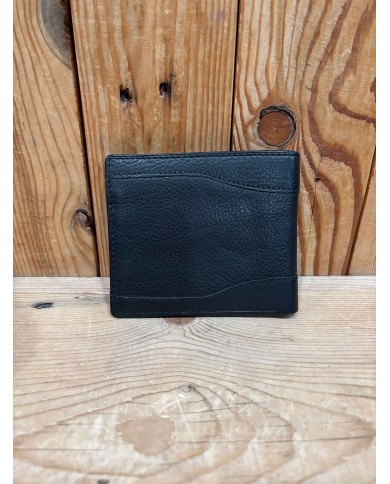 Black Side Flap Men's Wallet