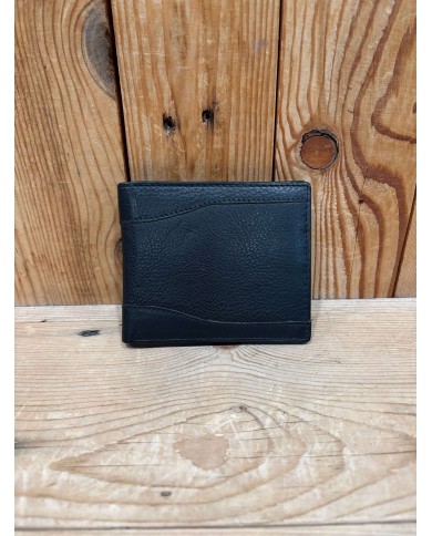 Black Side Flap Men's Wallet