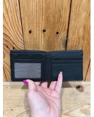 Black Side Flap Men's Wallet