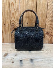 Black Cowhide Mini Speedy Crossbody