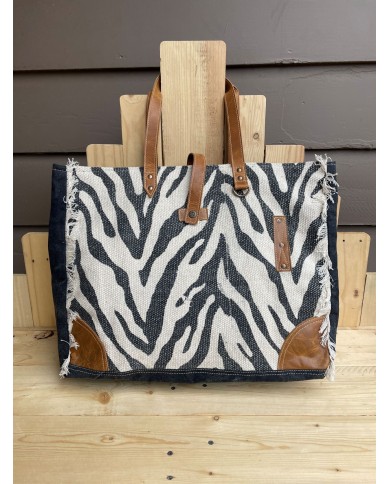 Zebra Rug Weekender Bag