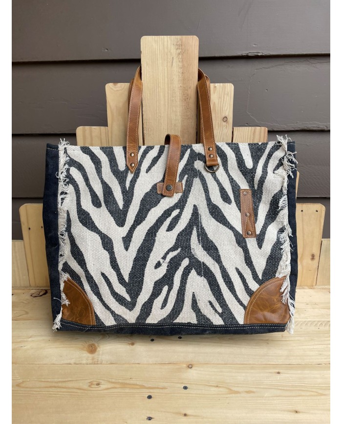 Zebra Rug Weekender Bag