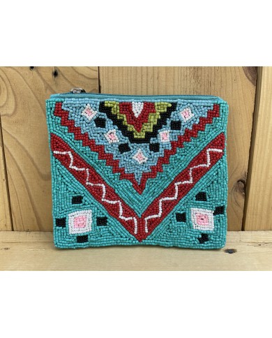 Noccalula Beaded Coin Pouch