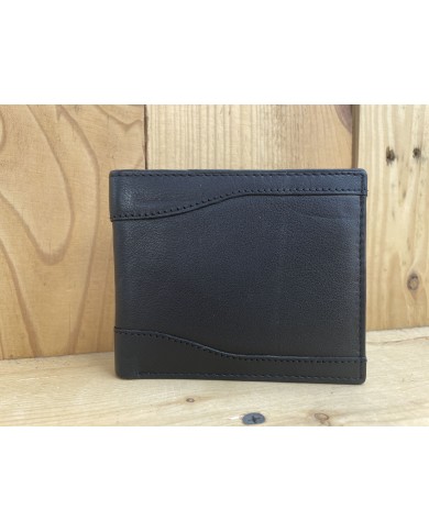 Black Side Flap Wallet