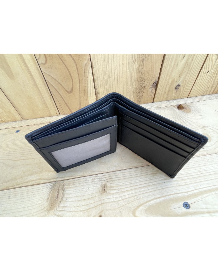 Black Side Flap Wallet