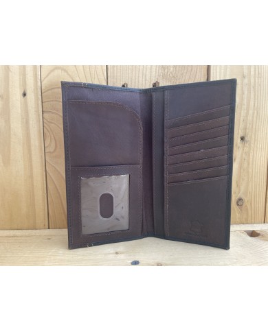 Pebbled Grain Tall Rodeo Wallet