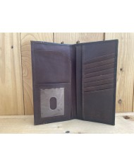 Pebbled Grain Tall Rodeo Wallet