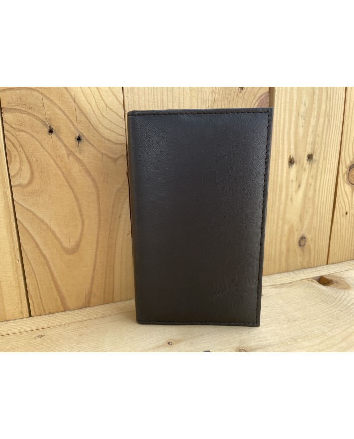 Steer Bi-fold Tall Black Wallet