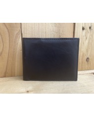 Lamb Skin Bi-fold Black Wallet