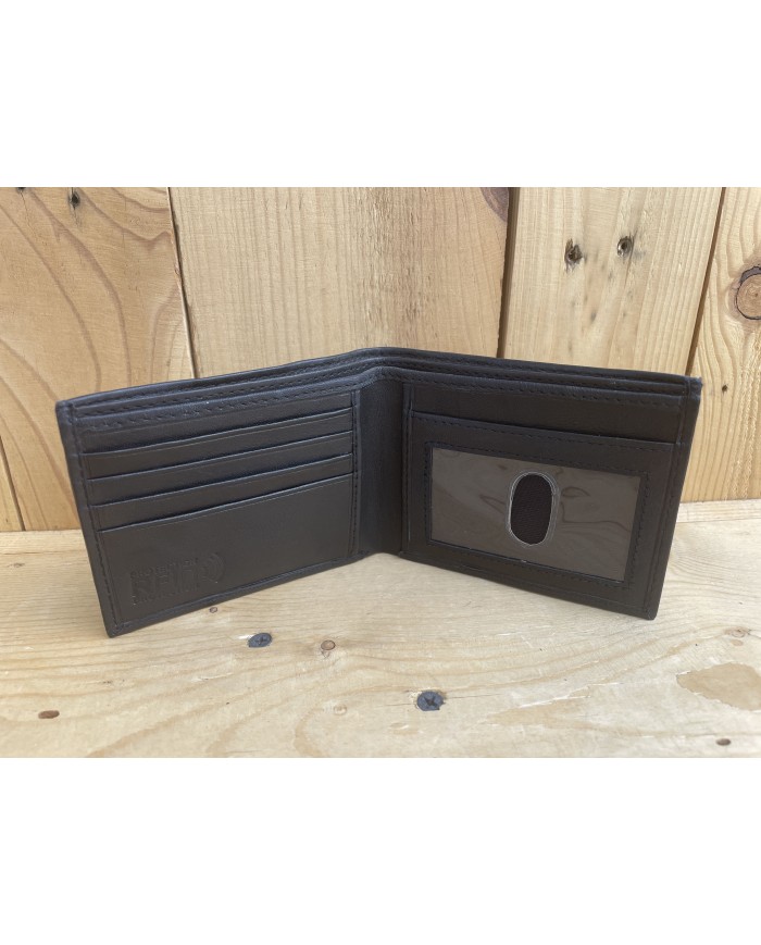 Lamb Skin Bi-fold Black Wallet