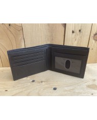 Lamb Skin Bi-fold Black Wallet