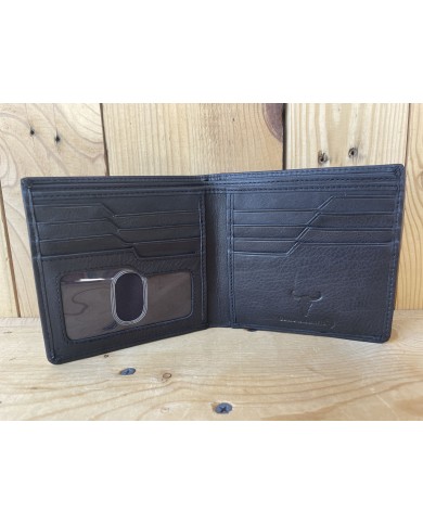 Black Slim Bi-fold Wallet