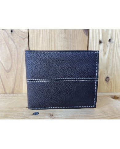 Embossed Brown BI-fold Wallet