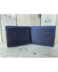 Embossed Brown BI-fold Wallet