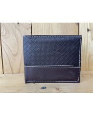 Basket Weave Vegan Wallet