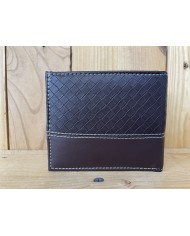 Basket Weave Vegan Wallet